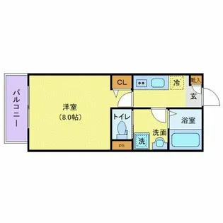 ジーメゾン鎌ケ谷東道野辺アマーレ【103号室】の間取り