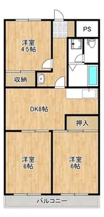 クロシェット松戸【505号室】の間取り