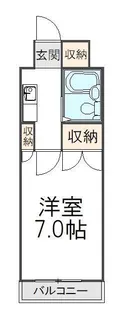 ベルシティ【701号室】の間取り