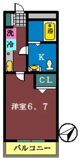 アールグレイ【202号室】の間取り