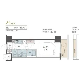 ラグゼナ松戸【0502号室】の間取り