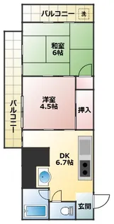 マンション第三松戸【4階】の間取り