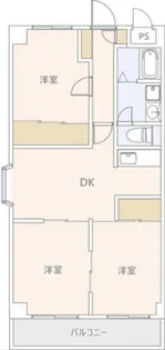第五千代田マンション【406号室】の間取り