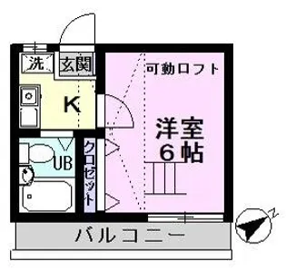 アネックス矢切2期【107号室】の間取り