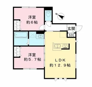 ma couleur マ クルール【103号室】の間取り
