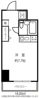 ドミール柏【1107号室】の間取り
