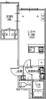 SAIRIS 五香南【102号室】の間取り