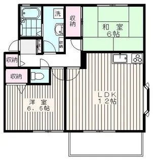 エスポワール五香【101号室】の間取り