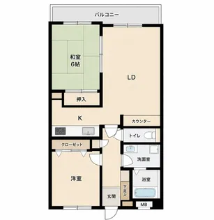 エスポワール松戸元山Ⅱ【2階】の間取り