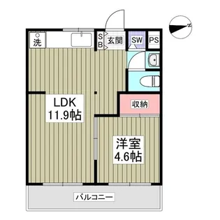 六高ハイツ【304号室】の間取り