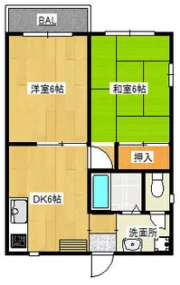 セントヒルズ北初富【201号室】の間取り