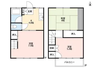 トレス流山Ⅱの間取り