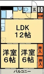 ワンズコア新松戸Ⅱ【203号室】の間取り