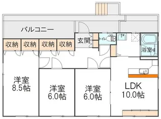 上信マンション【301号室】の間取り