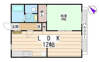 PEARサンビレッジ北中沢A棟【103号室】の間取り