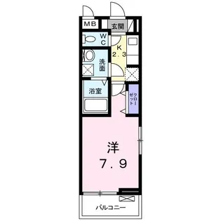 ルミナス【201号室】の間取り