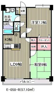 アウラ10(E−058)【402号室】の間取り