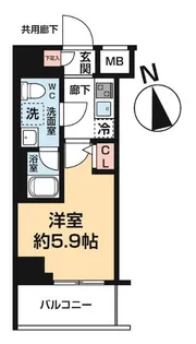 ヴァローレ松戸フィーロ【0103号室】の間取り