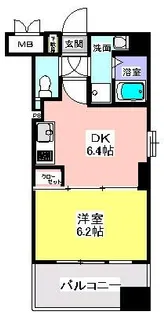 クレール柏【207号室】の間取り