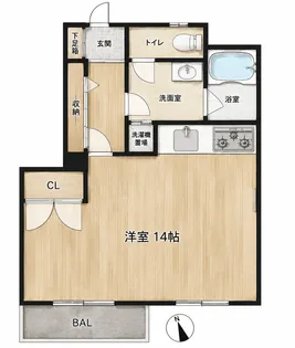クレートメゾン土屋【3階】の間取り