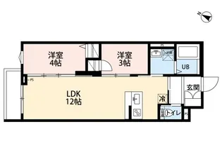 ティファナ新松戸(ティファナシンマツド)【202号室】の間取り