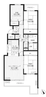 ガーデンパーク常盤平【302号室】の間取り