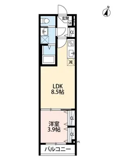 robot home 五香【305号室】の間取り