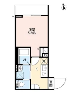 Smart Home 五香【203号室】の間取り