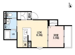 Smart Home 五香【105号室】の間取り
