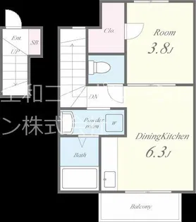 グリーンソレアード【205号室】の間取り