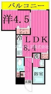 LEVICIA BLDG.Ⅱ(レヴィシアビルディングツー)【414号室】の間取り