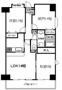 クエスタ柏【205号室】の間取り