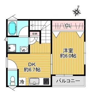 サンフォーレ・5号棟【201号室】の間取り