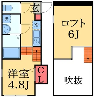 ドミールエリノ【205号室】の間取り