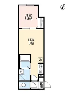 robot home 北小金【205号室】の間取り