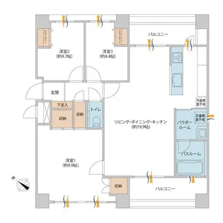 コニファーハウス【3階】の間取り