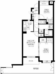 ベルハイム下北沢【1階】の間取り