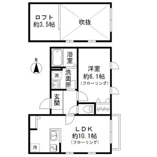 プレザント学芸大学【2階】の間取り