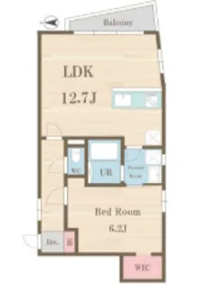 広尾ラ・カリテ【1階】の間取り