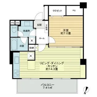 NK麹町コータース【9階】の間取り