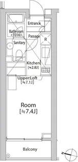 カスタリア渋谷櫻丘【2階】の間取り