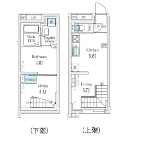 Fika代々木上原【1階】の間取り