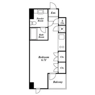 プレミアステージ三田慶大前【3階】の間取り
