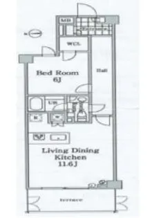 グレイスコート白金【1階】の間取り