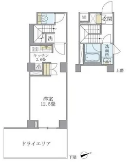 Brillia ist 北沢【2階】の間取り