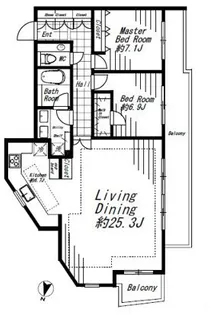 ビバリーホームズ広尾【4階】の間取り