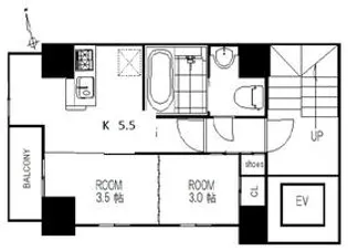 トゥールエトワール麻布【3階】の間取り