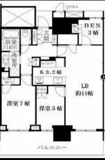 ベイズ タワー&ガーデン【27階】の間取り