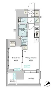 Brillia ist 大井町【11階】の間取り