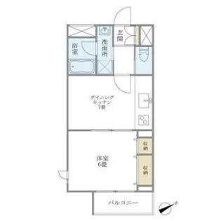 WELL House 東大井【3階】の間取り